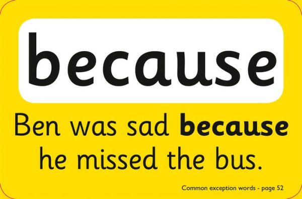 Collins Easy Learning KS1 - Common Exception Words Flashcards
