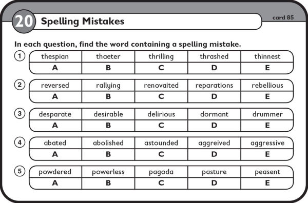 11+ Verbal Reasoning Flashcards