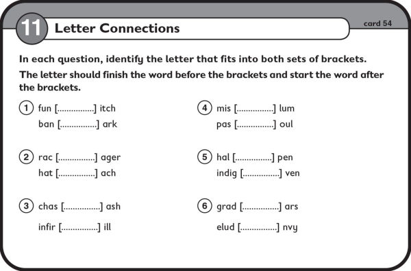 11+ Verbal Reasoning Flashcards