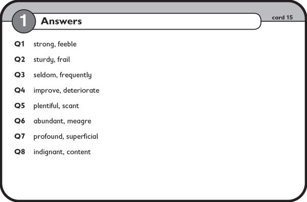 11+ Verbal Reasoning Flashcards
