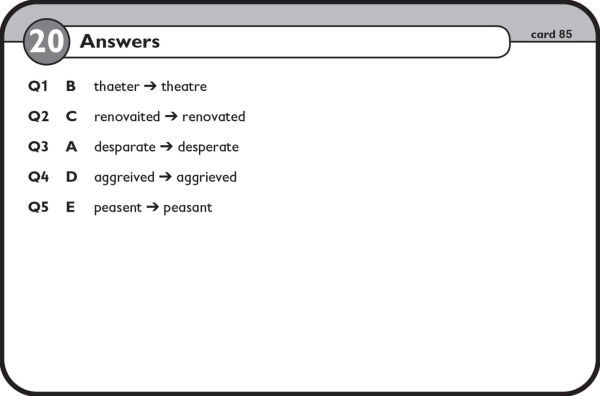 11+ Verbal Reasoning Flashcards