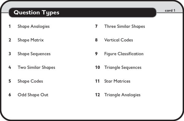 11+ Non-Verbal Reasoning Flashcards