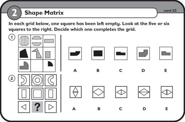 11+ Non-Verbal Reasoning Flashcards