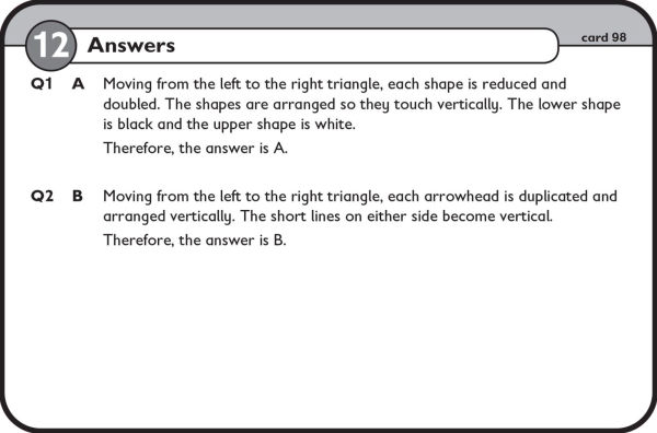 11+ Non-Verbal Reasoning Flashcards