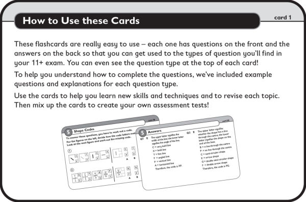 11+ Non-Verbal Reasoning Flashcards