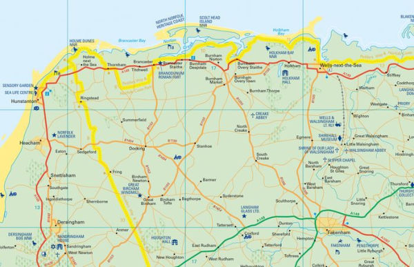 Peddars Way And Norfolk Coast Path National Trail Map By Collins Maps