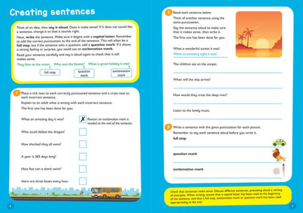 Writing Skills Activity Book Ages 5-7: Ideal for home learning