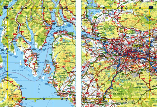 Great Britain A Z Super Scale Road Atlas 2025 A3 Spiral By A Z Maps