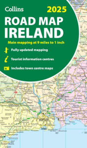 Title: 2025 Collins Road Map of Ireland: Folded Road Map, Author: Collins