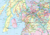 Alternative view 3 of 2026 Collins Road Map of Scotland: Folded Road Map