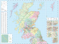 Alternative view 4 of 2026 Collins Road Map of Scotland: Folded Road Map