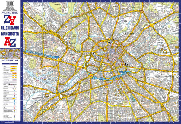 Manchester A-Z Pocket Street Map