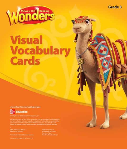 BEAR　Grade　Barnes　Noble®　3,　Format　Visual　Vocabulary　Cards　9780021187829　Edition　by　DONALD　Other　Reading　Wonders,