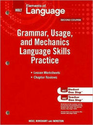 Elements of Language: Grammar Usage and Mechanics Language Skills Practice Grade 8 / Edition 1