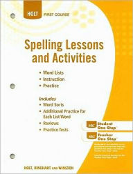 Elements of Language: Spelling Lesson Activities Grade 7