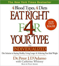 Title: Eat Right 4 Your Type: The Individualized Diet Solution to Staying Healthy, Living Longer and Achieving Your Ideal Weight, Author: Peter D'Adamo