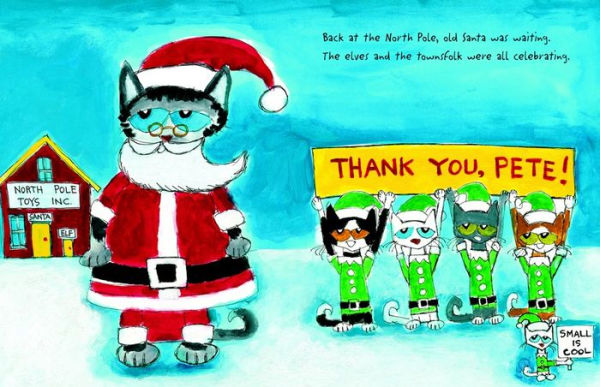 Pete the Cat Saves Christmas: Includes Sticker Sheet! A Christmas Holiday Book for Kids
