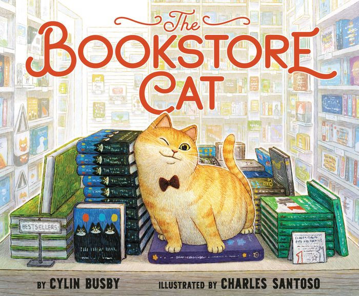 The Bookstore Cat by Cylin Busby, Charles Santoso, Hardcover