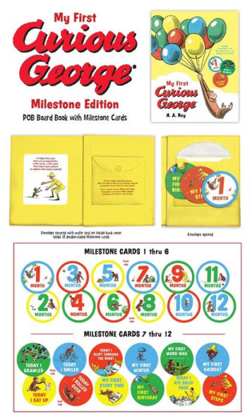 My First Curious George (Book and Milestone Cards)