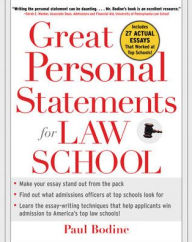 Great Personal Statements for Law School / Edition 1