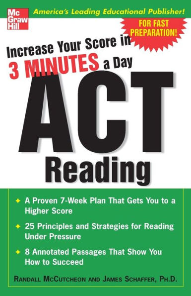 Increase Your Score In 3 Minutes A Day: ACT Reading