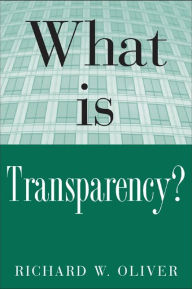 Title: What is Transparency?, Author: R. E. Oliver