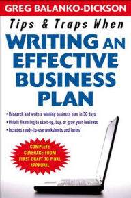 Tips and Traps for Writing an Effective Business Plan