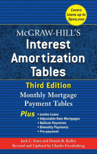 Title: McGraw-Hill's Interest Amortization Tables, Author: Jack Estes