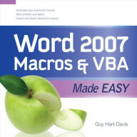 Title: Word 2007 Macros and VBA, Author: Guy Hart-Davis