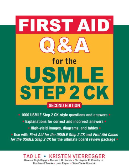 First Aid Q &amp; A for the USMLE Step 2 CK (First Aid USMLE) [ペーパーバック] Le， Tao、 Vierregger， Kristen， M.D.、 Bagga， Herman Singh， M.D.、 Hocker， Thomas L. H.， M.D.; Kinsella， Christopher R.， Jr.， M.D. Buy First Aid Q&A for the USMLE Step 2 CK, Second Edition (A