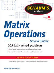 Title: Schaum's Outline of Matrix Operations, Author: Richard Bronson