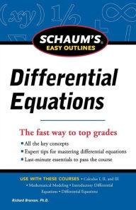 Title: Schaum's Easy Outline of Differential Equations, Revised Edition, Author: Richard Bronson