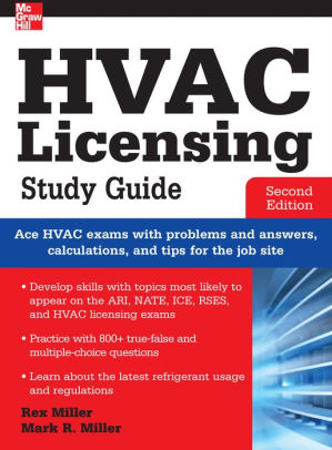 HVAC Licensing Study Guide, Second Edition By Rex Miller, Mark R ...