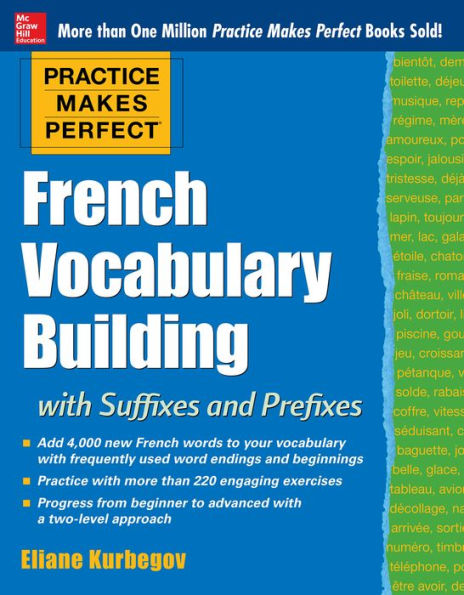 Practice Makes Perfect French Vocabulary Building with Suffixes and Prefixes: (Beginner to Intermediate Level) 200 Exercises + Flashcard App