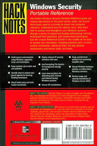 HackNotes Windows Security Portable Reference (Security Series)