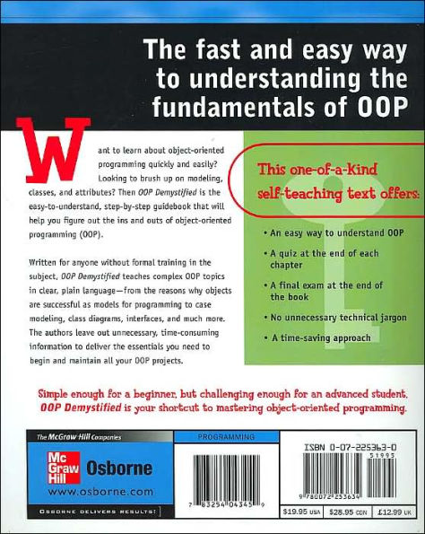 OOP Demystified: A Self-Teaching Guide / Edition 1