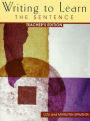Writing to Learn: The Sentence, Teacher's Edition / Edition 1