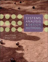 Title: Systems Analysis and Design Methods / Edition 7, Author: Jeffrey Whitten