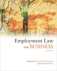 Title: Employment Law for Business / Edition 6, Author: Dawn Bennett-Alexander