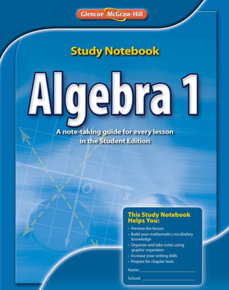 Algebra 1 Study Notebook, CCSS
