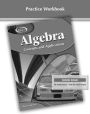 Glencoe Algebra Practice Workbook: Concepts and Applications / Edition 1