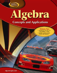 Algebra: Concepts and Applications, Volume 2, Student Edition / Edition 1