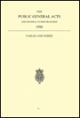 The Public General Acts and General Synod Measures 1996: Tables and Index