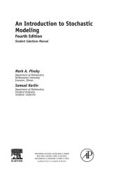 Title: An Introduction to Stochastic Modeling, Student Solutions Manual (e-only), Author: Mark Pinsky