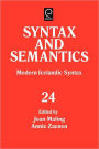 Modern Icelandic Syntax