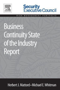 Title: Business Continuity State of the Industry Report, Author: Nova Southeastern University Mattord Ph.D