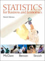 Statistics for Business and Economics - With CD / Edition 9