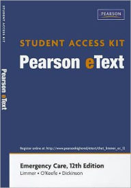 Emergency Care, Pearson eText Student Access Code Card / Edition 12