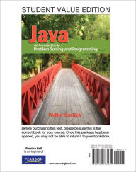 Student Value Edition for Java: An Introduction to Problem Solving and Programming / Edition 6