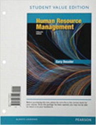 Title: Human Resource Management, Student Value Edition Plus MyManagementLab with Pearson eText -- Access Card Package / Edition 15, Author: Gary Dessler